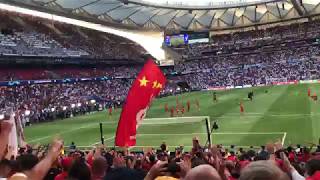 LIVERPOOL FANS SING VIRGIL VAN DIJK SONG DURING PRE MATCH  CHAMPIONS LEAGUE FINAL 2019 [upl. by Hapte]