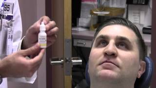 Ophthalmic Skills Video  Measuring Intraocular Pressure and Instilling Eye Drops [upl. by Lemkul]