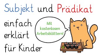 Subjekt und Prädikat  Satzglieder bestimmen Grundschule [upl. by Lea895]