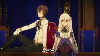 Wein wants ninym to say meow Tensai Ouji no Akaji Kokka Saisei Jutsu episode 1 [upl. by Ahsiet]