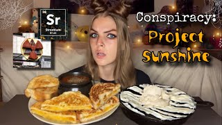 CHEESY Grilled Cheese and Tomato Soup and GOOEY PIZOOKIE MUKBANG Vegan [upl. by Pollitt727]