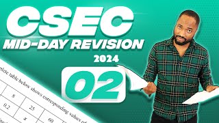 Algebra 2 CSEC Math Midday Revision [upl. by Akener]