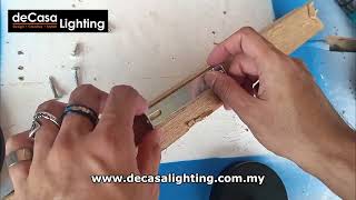 Decasa Lighting  How To Install Single Base [upl. by Zindman]