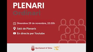 Plenari ordinari 27 de setembre 2024 [upl. by Llovera810]