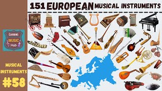 151 POPULAR EUROPEAN MUSICAL INSTRUMENTS  LESSON 58  LEARNING MUSIC HUB [upl. by Okoy]