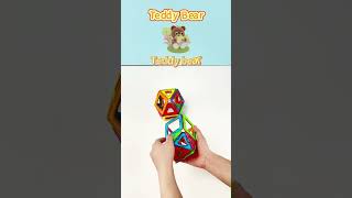 Let’s build teddy bears with Condis magnetic building blocks magnetbausteine kinderspielzeug [upl. by Clemente]