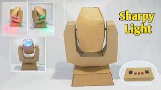 How To Make Sharpy Light At Home With Cardboard sharpy light kaise banaye Ghar par RGB sharpy light [upl. by Llezom]