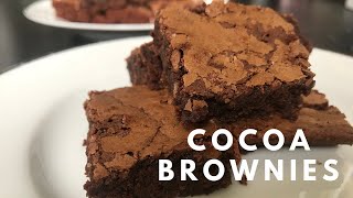 Best Fudgy Cocoa Brownies  Simple Dessert Recipe [upl. by Arrej]