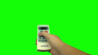 air conditioner remote control greencreen freefootage animation [upl. by Gina]