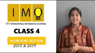 IMO Class 4  Achievers section practise  Previous paper Video 320182019 [upl. by Aneerol]