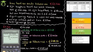 Berekenen inkomstenbelasting box 1  economie uitleg [upl. by Ayalahs439]