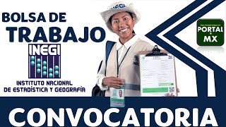 🔰 Bolsa de trabajo del INEGI 20222023 POSTULATE ☑️ Requisitos BENEFICIO Documentación [upl. by Yeh721]