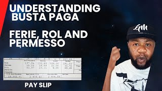 How to understand your busta paga Ferie rol and permesso [upl. by Ardrey]