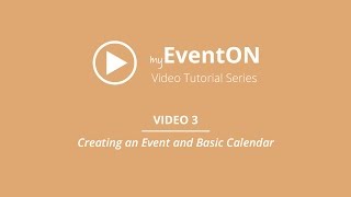 EventOn  Video 3  Creating an Event and Basic Calendar [upl. by Hgielac795]