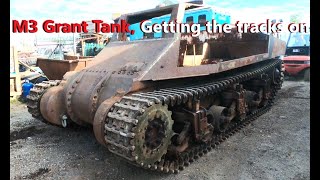 M3A3 Grant Tank Getting the tracks on [upl. by Erdnael]