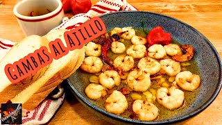 Gambas al Ajillo 🦐 Urlaubsfeeling pur • Scampis in Knoblauchöl als TapasVorspeise oder Haupgericht [upl. by Knowling]