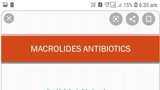 What are macrolide drugs Mechanism of action of Macrolides [upl. by Nagey]