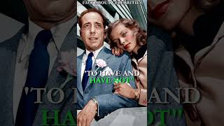 Did you know that Humphrey Bogart and Lauren Bacal interestingfacts love facts relationship [upl. by Notned942]