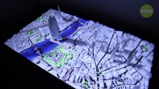 Interactive Architectural Model  UniqueAT iModel  Smart City Model [upl. by Ocsinarf]