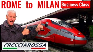 THATS MORE LIKE IT HighSpeed Frecciarossa train from Roma Termini to Milano in business class [upl. by Orips219]