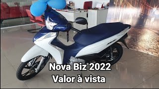 Honda Biz 125cc 2022 preço e detalhes [upl. by Llevad]