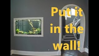 Building an Aquarium into a wall [upl. by Spike]