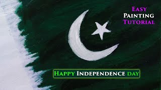 Pakistan Flag Painting Ideas  14 August Happy Independence Day Celebration [upl. by Iives768]