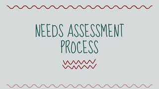 Needs Assessment process [upl. by Etaner]