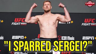 Alexander Volkov Doesnt Remember Much From Sparring Pavlovich  UFC Saudi Arabia [upl. by Fitzhugh]