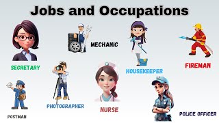 Jobs and occupations vocabulary in English with pictures  job vocabulary learnenglish [upl. by Worthy298]