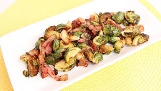 Bacon Roasted Brussels Sprouts Recipe  Laura Vitale  Laura in the Kitchen Episode 687 [upl. by Edgell]