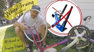 Wheel Truing 10 no  I dont have a Truing Stand [upl. by Ahsiek]