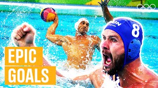 Top 10 Best EVER Goals in Water Polo Finals [upl. by Karisa437]