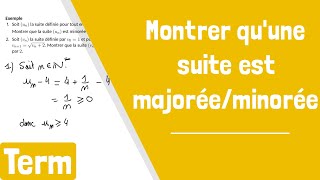 Comment montrer quune suite est majorée ou minorée [upl. by Hoon]