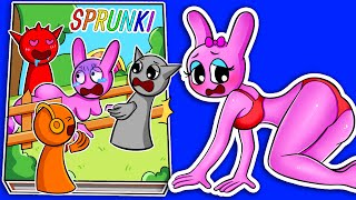 Make INCREDIBOX SPRUNKI Game Book📚 💕 Pinki stuck in the fence Sad story Squishy Surgery [upl. by Eiveneg49]