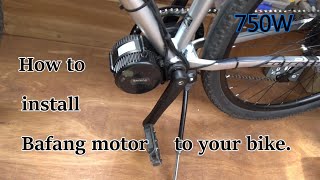 How to install mid drive motor to your bicyckle [upl. by King]