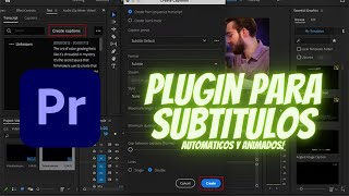 ¿Cómo crear subtítulos automáticos y animados Adobe Premiere Pro [upl. by Lamond]