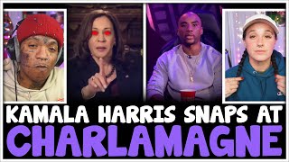 Kamala Harris SNAPS at Charlamagne tha God and says STOP ACTING LIKE A REPUBLICAN  The Flawdcast [upl. by Leziar]