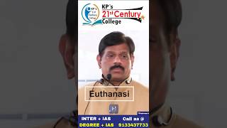 Chairmans Address on Euthanasia  Navigating Ethics and Healthcare  KPs 21st century College [upl. by Yhtomit]