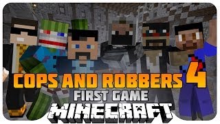 Minecraft BRAND NEW Cops and Robbers 4 wCaptainSparklez  Friends [upl. by Atekahs]