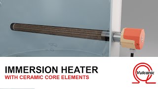 Immersion Heater with ceramic core elements  Vulcanic Electric heating solutions for industry [upl. by Lauraine]