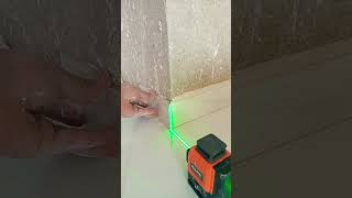 Tile laser leveling System homeconstructionvideos diy viralshorts [upl. by Boutis572]