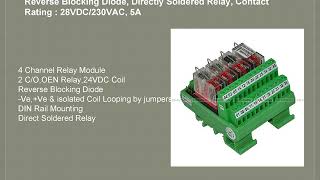 Relay Module 4  8 channel  relay board 1Co 2C0 [upl. by Hendrickson]