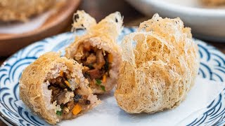 The Most Delicate Dumpling Taro Puff Wu Gok Recipe [upl. by Nalla981]