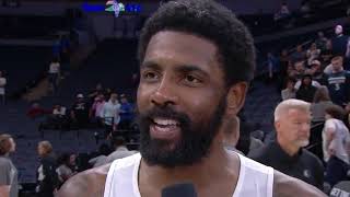 Were just getting acclimated  Kyrie Irving after Mavs win vs the Timberwolves  NBA on ESPN [upl. by Livia]