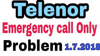 Uninor  Emergency Call Only Problem  Telenor To Airtel Sim Process [upl. by Orenid]