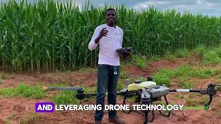 Fall Armyworm FAW control with DJI Agras Drone Integrated Aerial Precision Services [upl. by Adriell]