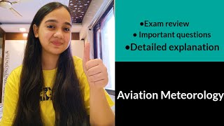 Aviation Meteorology DGCA exam review  Topic wise important questions  dgcaexams [upl. by Zetniuq]