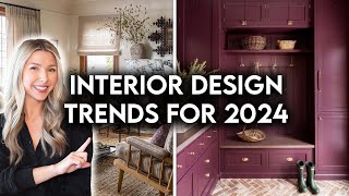 TOP 10 INTERIOR DESIGN  HOME DECOR TRENDS FOR 2024 [upl. by Clemens]