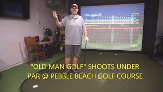 Old Man Golf shoots under par at Pebble Beach Golf Course [upl. by Eldwin]